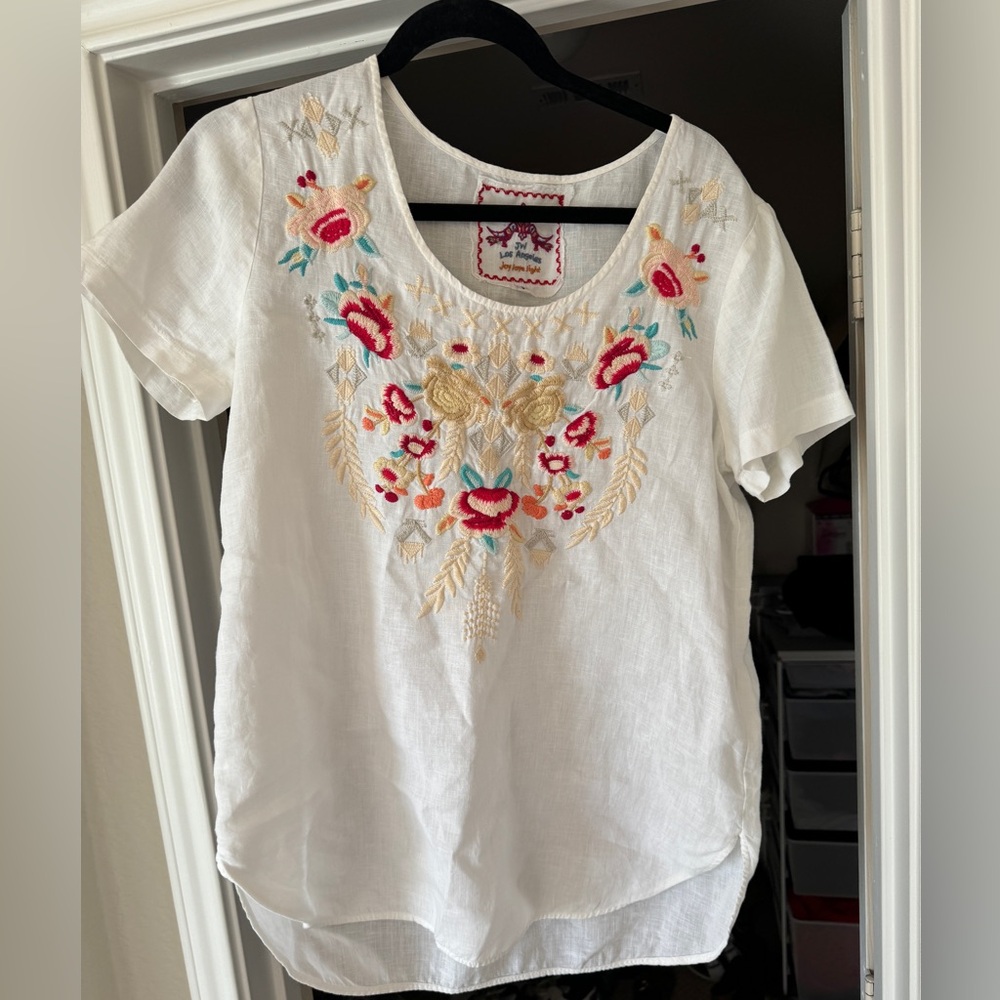 Johnny Was Linen Blouse